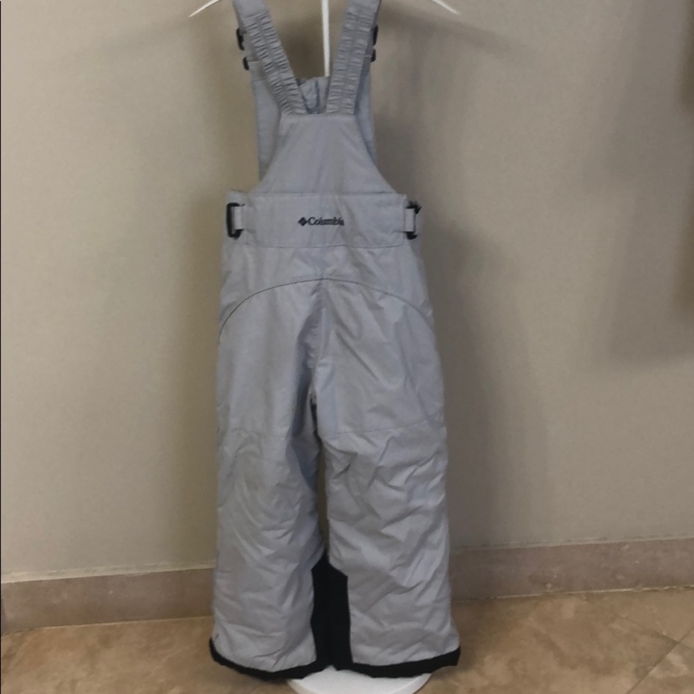 Columbia Light Gray Kids Ski Bib Size 6/6x